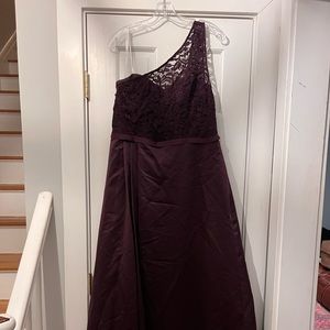 David’s Bridal Plum Dress